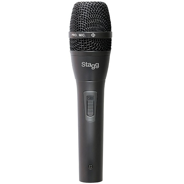 Microfone Stagg SDM80 Dinâmico Cardioide de Mão c/ cabo XLR x XLR