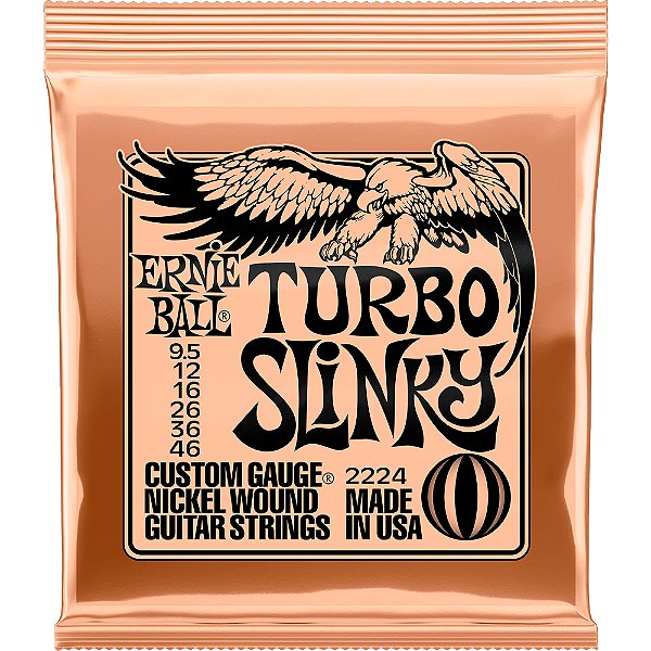 Encordoamento Guitarra Ernie Ball 2224 0095-046 Turbo Slinky