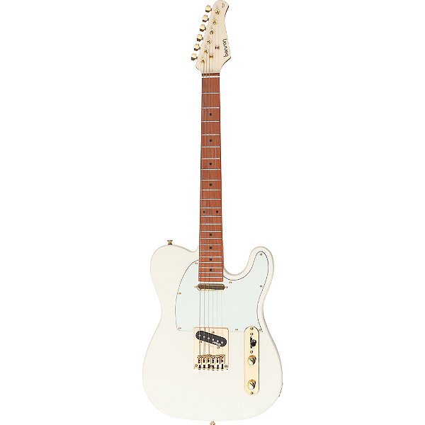 Guitarra Benson Tele Hardy Series 904 Olympic White Gold - T 904 M OW/AW - c/ bag
