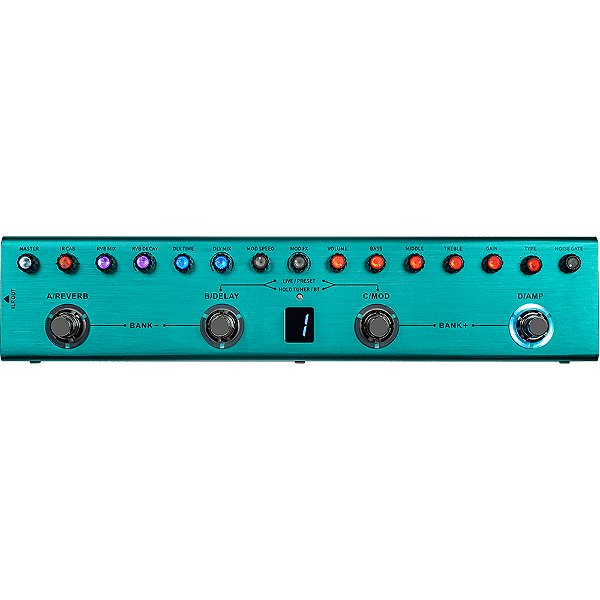 Pedaleira M-Vave Tank-G Multi-efeitos para Guitarra