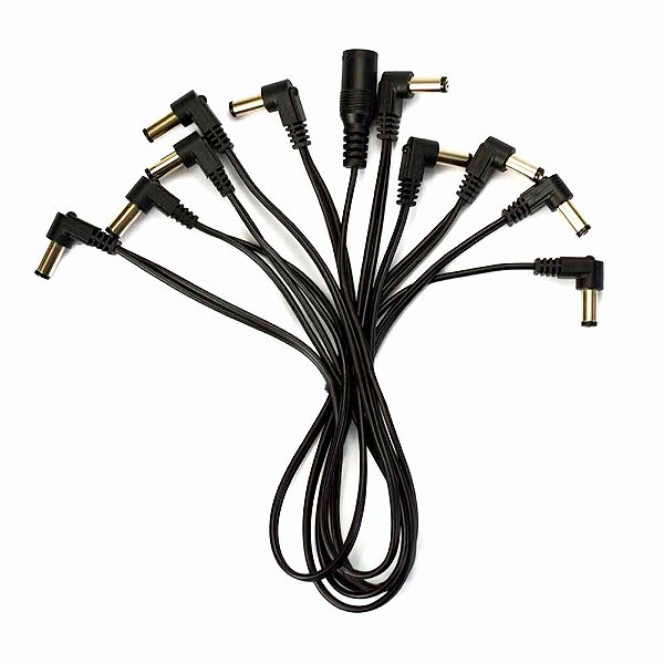Cabo Extensor p/ Fonte Santo Angelo SA9 - 1 jack J4 e 9 plugs P4 - Daisy Chain