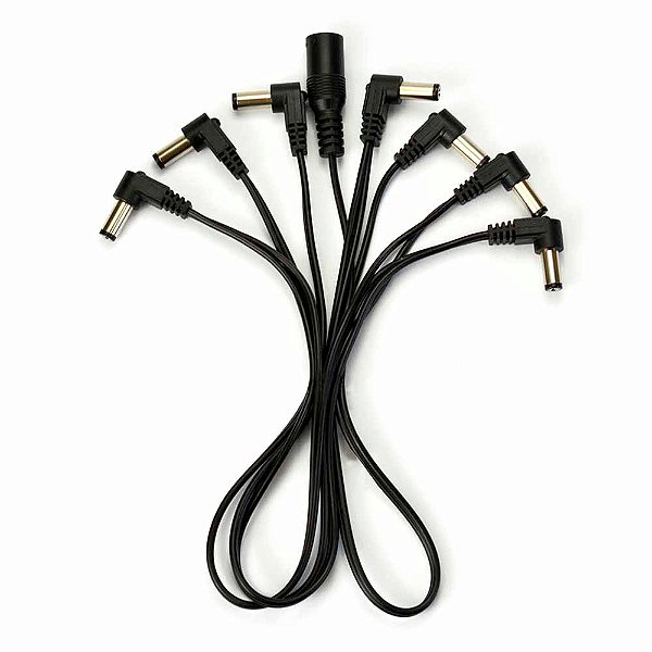 Cabo Extensor p/ Fonte Santo Angelo SA7 - 1 jack J4 e 7 plugs P4 - Daisy Chain