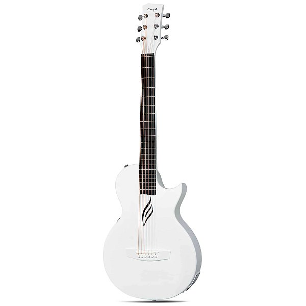 Violão Seizi Nova Go White - Mini Aço Eletroacústico c/ Efeitos e Bag