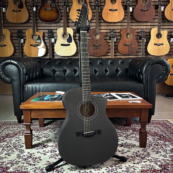 Violão Tagima Rio Negro Metallic Deep Silver Satin - Grand Auditorium ...