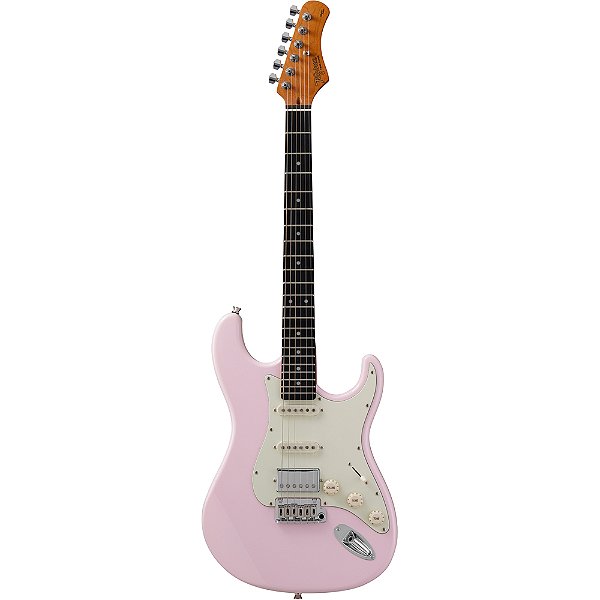 Guitarra Tagima T-640 Super Strato HSS Shell Pink Escala Techwood DF/AWH - Classic Series