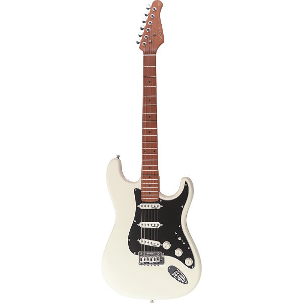 Guitarra Benson Strato SSS Hardy Series 901 Olympic White Chrome - S 901 M OW/BK - c/ bag