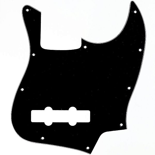 Escudo Para Baixo Jazz Bass Preto 3 Camadas Spirit 641-BK