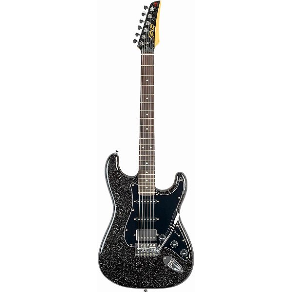 Guitarra Seizi Fun Katana Musashi Midnight Black Sparkle / Black Pickguard c/ Bag
