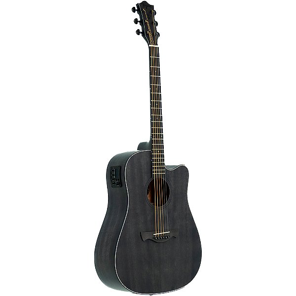 Violão Tagima Black Wood TBW-200 BK Folk Cutaway Eletroacústico