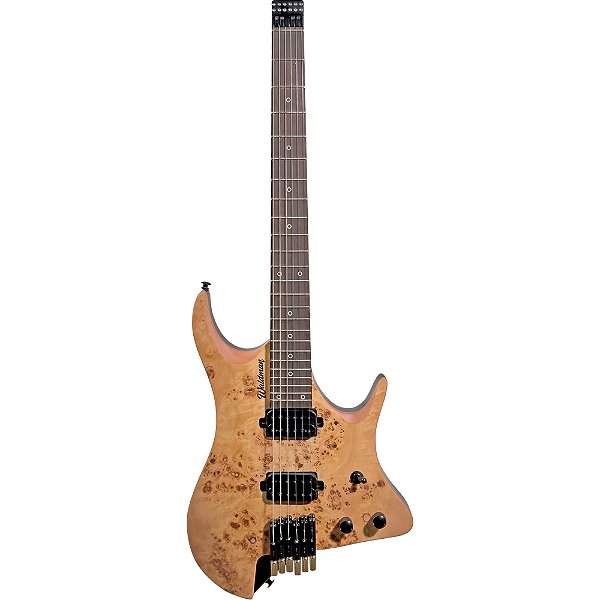 Guitarra Waldman WHL500 NAT Natural Satin Headless - c/ Bag