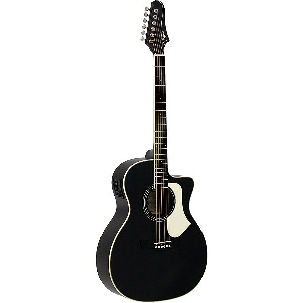 Violão Tagima Rio Negro Black Satin - Grand Auditorium Cutaway