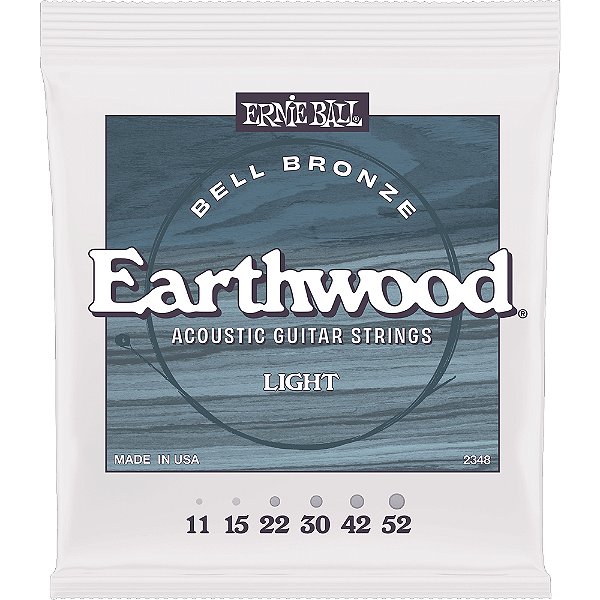 Encordoamento Violão Ernie Ball Earthwood 2348 011-052 Bell Bronze Light