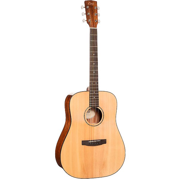 Violão Cort Earth60F OP Solid Spruce Open Pore Dreadnought Folk c/ Bag - Fishman