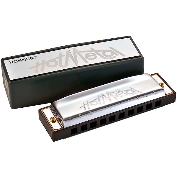 Gaita Hohner Hot Metal Diatônica em C (Dó) - Diatonic Harmonica - Enthusiast Series
