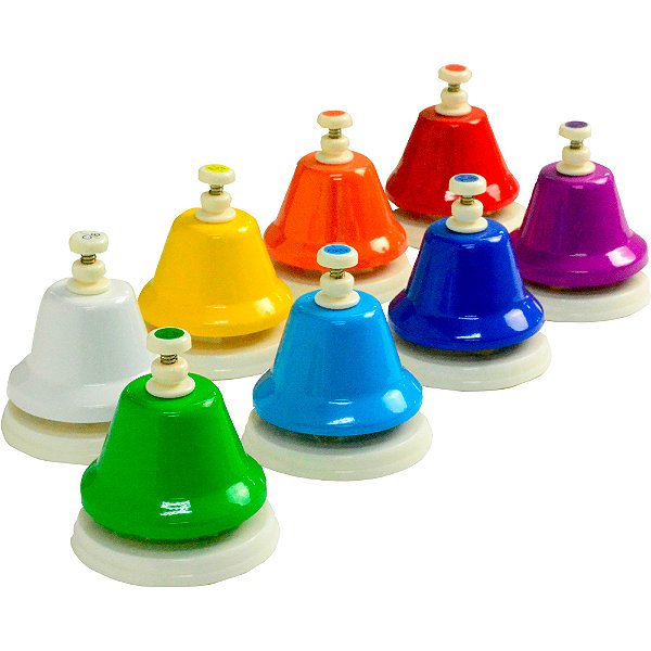 Sinos de Mesa Coloridos Custom Kids - Kit com 8 - CKSI 8