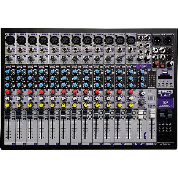 Mesa de Som Waldman CPP16FXU Clear Pod 16 FXU - mixer analógico 16 canais c/ efeitos