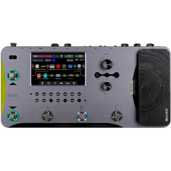 Pedaleira Mooer GE1000 - Multi-efeitos Inteligente para Guitarra