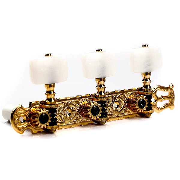 Tarraxa Violão Nylon 3+3 Dourada Pino Grosso Gotoh 35G1600EWS