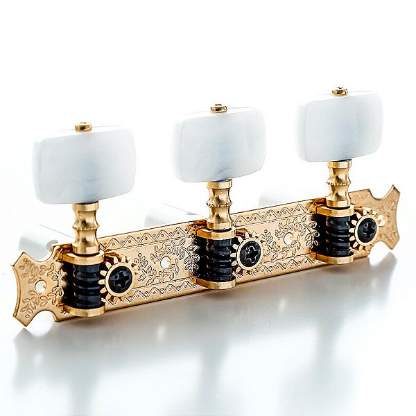 Tarraxa Violão Nylon 3+3 Dourada Pino Grosso Gotoh 35G620-EW