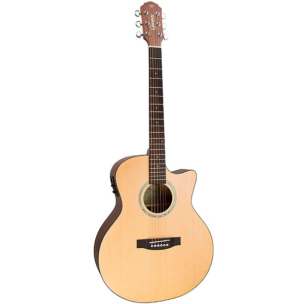 Violão Giannini GSF-3 CEQ NS Aço Eletroacústico Cutaway Natural Satin