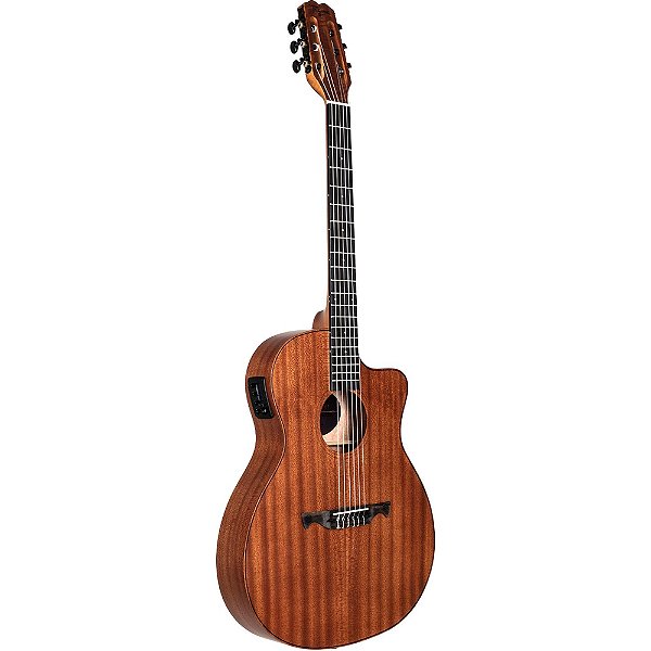 Violão Tagima Madison Gran Reserva Nylon Grand Auditorium Flat Cutaway Natural Open Pore NTOP