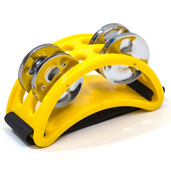 Pandeirola de Pé FSA TP303 Amarela c/ Elástico