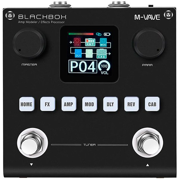 Pedaleira M-Vave Blackbox Multi-Efeitos para Guitarra, Baixo e Violão