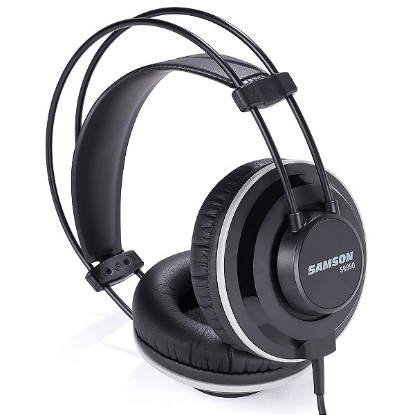 Fone de Ouvido Circumaural Fechado Samson SR990 Over-Ear Closed-Back Studio Reference Headphones