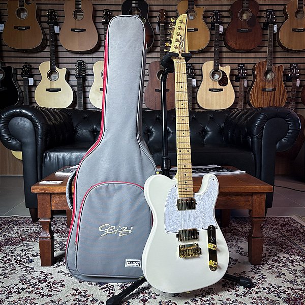 Guitarra Seizi Katana Kabuto White Gold Maple c/ Bag - SEMINOVA