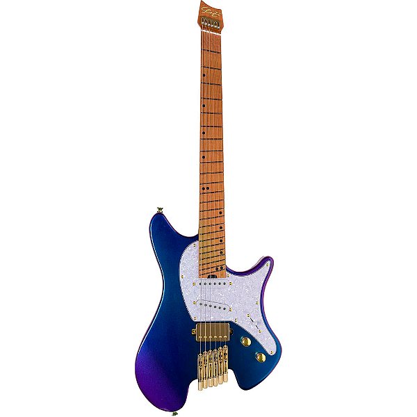 Guitarra Seizi Koi Headless Chameleon Roasted Maple c/ Bag