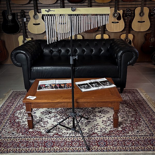 Carrilhão de Alumínio 36 Notas Spanking - 112238 + Pedestal 112938