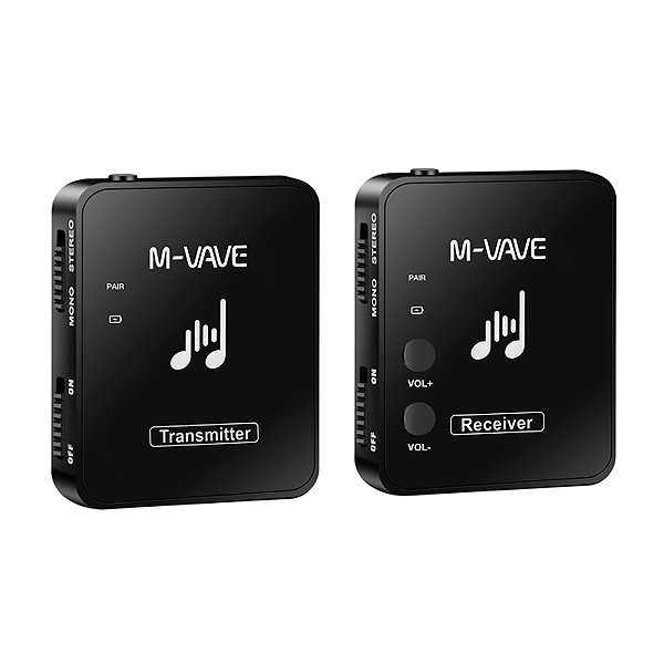 Sistema Monitoramento Sem Fio M-Vave WP9 - Transmissor e Receptor Wireless 2.4ghz para Fone de Ouvido