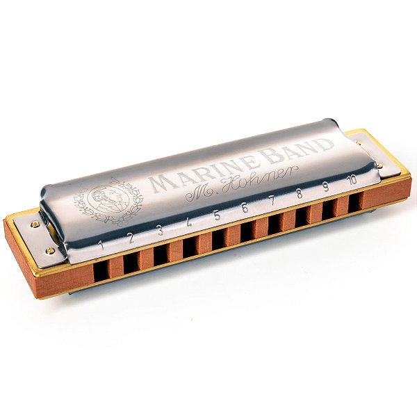 Gaita Hohner Marine Band 1896 Classic Diatônica em D (Ré) - Diatonic Harmonica
