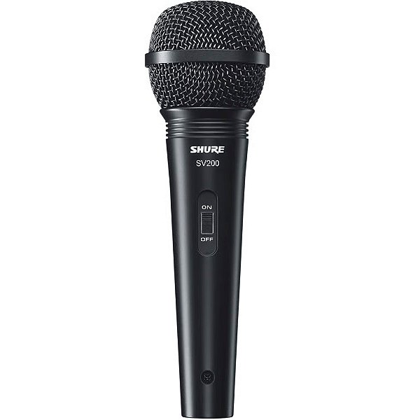 Microfone Shure SV200 Dinâmico Unidirecional de Mão