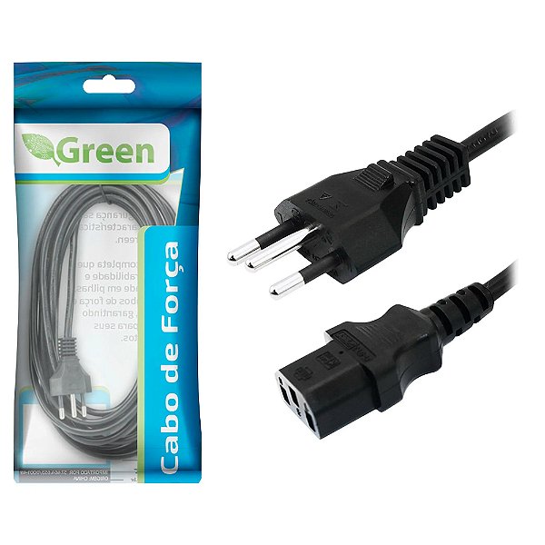 Cabo de Força Tripolar 10a 3m Green