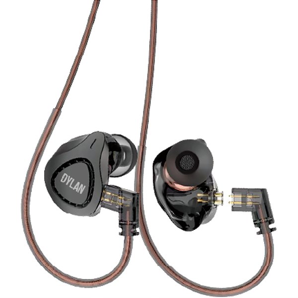Fone de Ouvido in Ear Dylan DE-515 Preto - 2 drivers