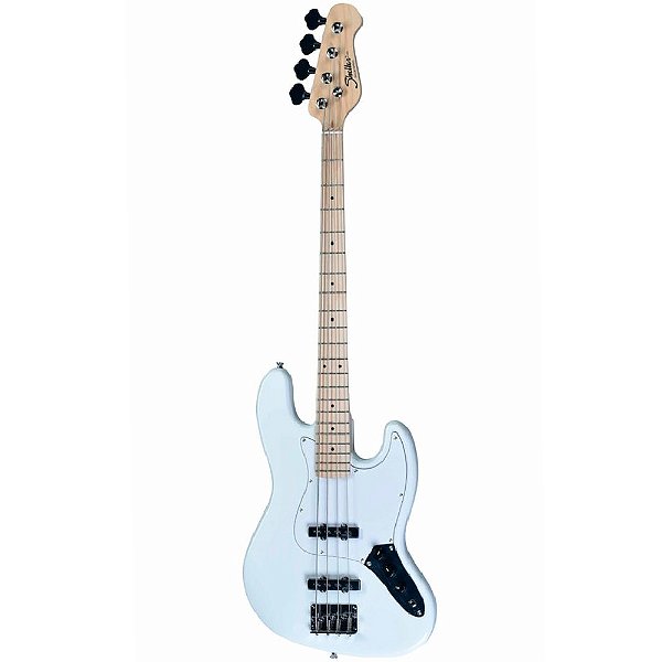 Baixo 4 Cordas Shelter JB75PRO Olympic White - Jazz Bass