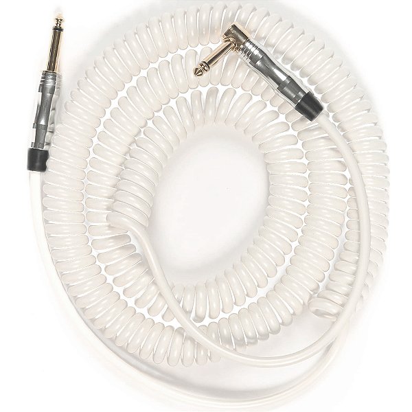Cabo para Instrumento Seizi Energy Espiral 9m White - P10 x P10 - Reto-L