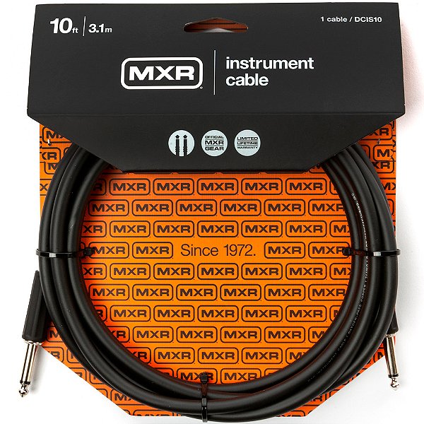 Cabo para Instrumento MXR 3,0m Standard DCIS10 - P10-P10 - Reto-Reto - Preto