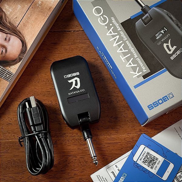 Amplificador para Fone de Ouvido Boss Katana GO - Personal Guitar Headphone Amplifier - p/ guitarra e baixo - SEMINOVO