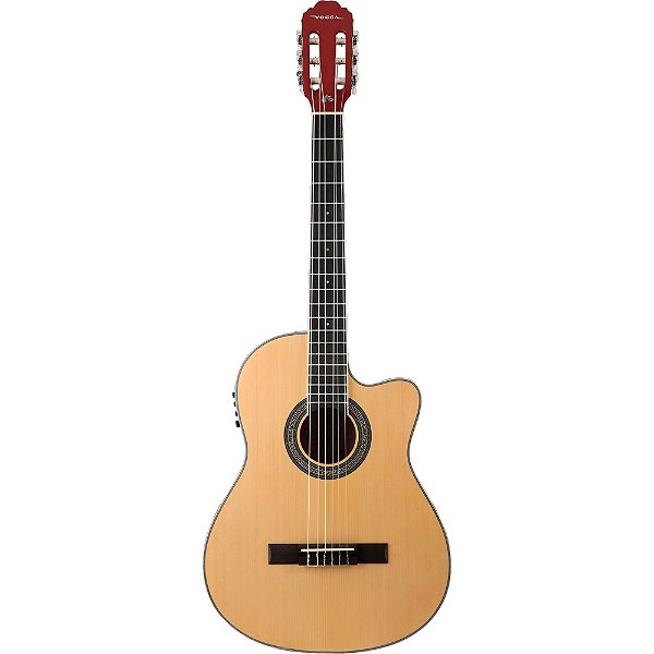 Violão Vogga Solene VCS235 NT Nylon Natural Gloss Eletroacústico
