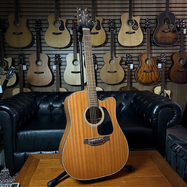 Violão Takamine GD11MCE MGS Mahogany Satin Dreadnought Folk Cutaway - Eq TP4T - SEMINOVO