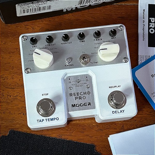 Pedal Mooer Twin Reecho Pro Delay c/ Tap Tempo - SEMINOVO