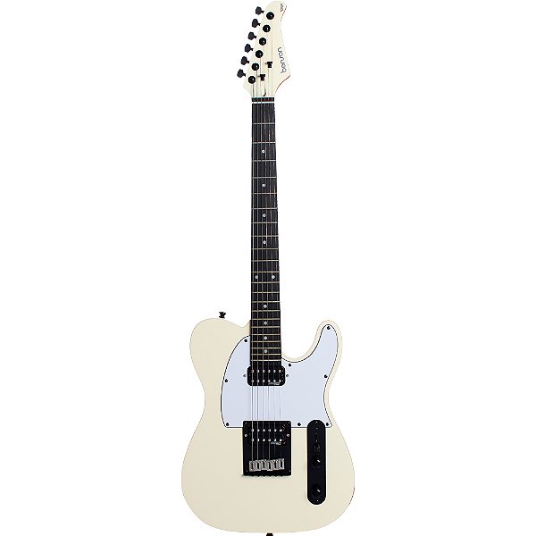 Guitarra Benson Brave Two Tele HH Satin Olympic White c/ Bag