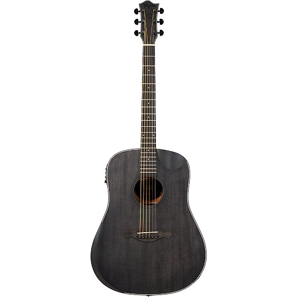 Violão Tagima Black Wood TBW-300 BK Folk Half Cutaway Armrest - Eletroacústico