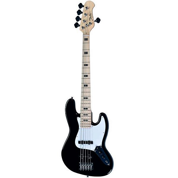 Baixo 5 Cordas Shelter SHJB755PRO Preto - Jazz Bass