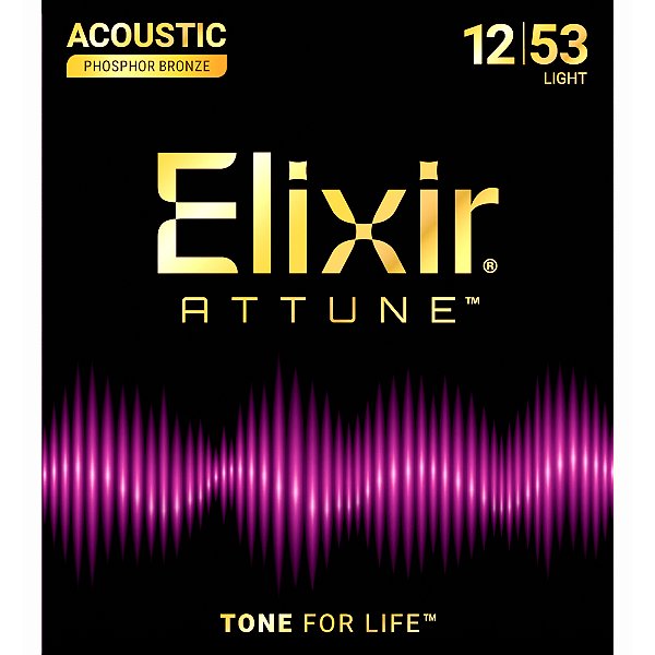 Encordoamento Violão Elixir 012-055 Attune Light Phosphor Bronze 21052