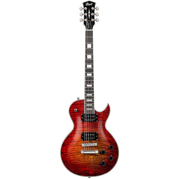 Guitarra Cort CR300 Deluxe Flaming Burst - LP - Seymour Duncan