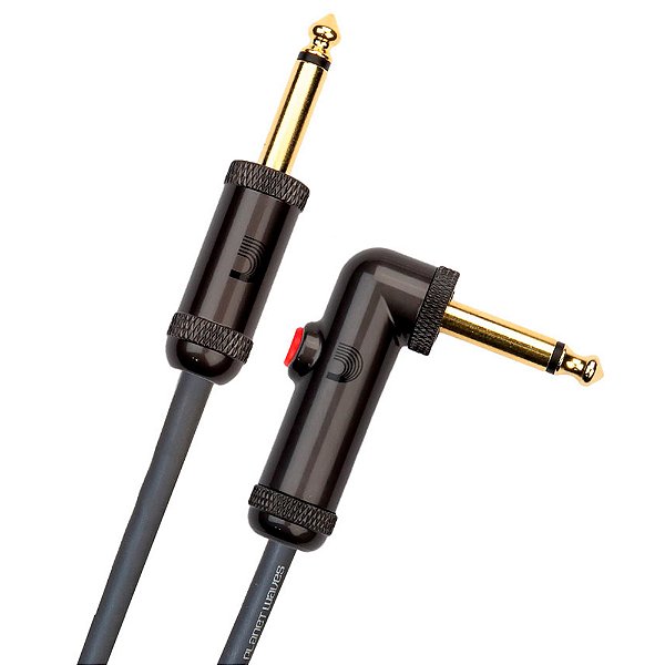 Cabo para Instrumento D'Addario 3,0m PW-AGLRA-10 Circuit Breaker Com Travamento P10 x P10 Reto-L