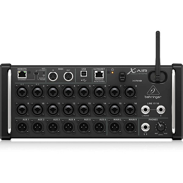 Mesa de Som Digital Behringer XR18 Air - Mixer Digital 18 Canais